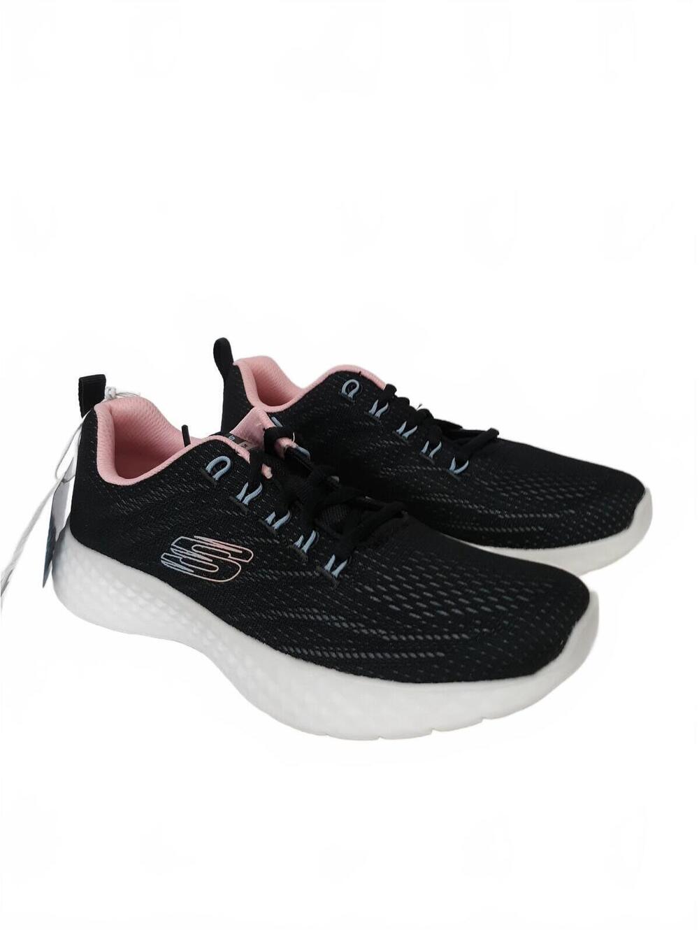 Skechers Lite Foam Black Pink 12592 Womens Size 6.5M